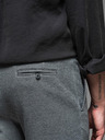 Ombre Clothing Pantaloni scurți de trening din bumbac pentru bărbați BASIC gri Ombre Clothing