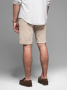Ombre Clothing Pantaloni scurți de trening din bumbac pentru bărbați BASIC bej Ombre Clothing