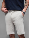 Ombre Clothing Pantaloni scurți de trening din bumbac pentru bărbați BASIC gri Ombre Clothing