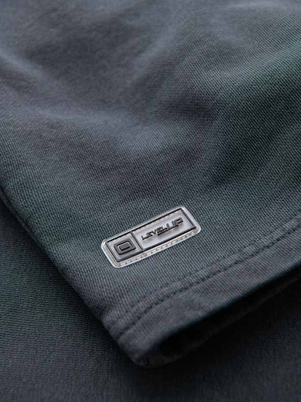 Ombre Clothing Pantaloni scurți de trening din bumbac pentru bărbați BASIC gri Ombre Clothing