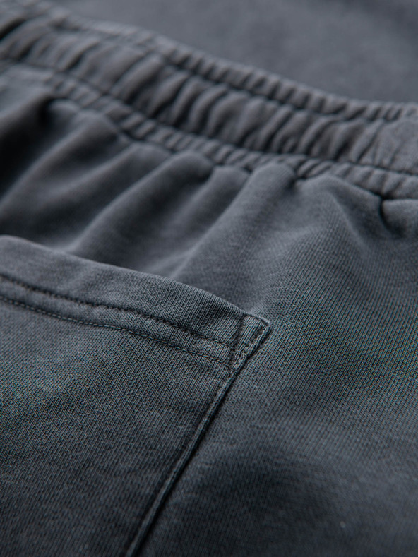 Ombre Clothing Pantaloni scurți de trening din bumbac pentru bărbați BASIC gri Ombre Clothing