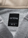 Ombre Clothing Hanorac cu glugă cu nasturi pentru bărbați - gri melange V2 OM-SSZP-0186 Ombre Clothing