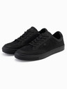 Ombre Clothing Pantofi de stradă monocromi pentru bărbați, stil negru Îmbrăcăminte Ombre