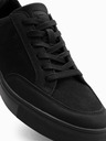 Ombre Clothing Pantofi de stradă monocromi pentru bărbați, stil negru Îmbrăcăminte Ombre