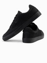 Ombre Clothing Pantofi de stradă monocromi pentru bărbați, stil negru Îmbrăcăminte Ombre