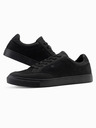 Ombre Clothing Pantofi de stradă monocromi pentru bărbați, stil negru Îmbrăcăminte Ombre