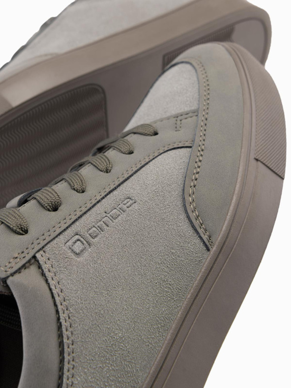 Ombre Clothing Pantofi stil streetwear de culoare solidă pentru bărbați Verde Îmbrăcăminte Ombre