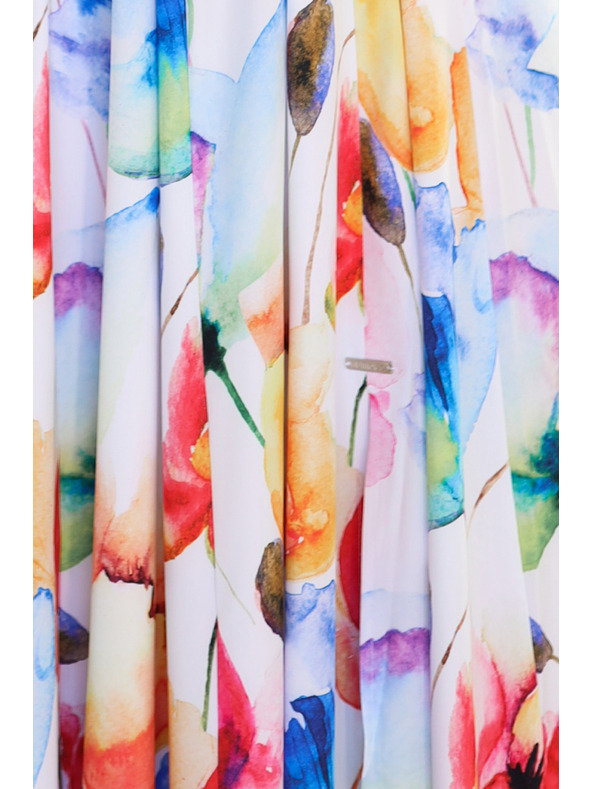 numoco Rochie de vară lungă cu curea - model floral colorat Numoco