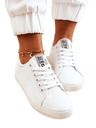BIG STAR SHOES Adidași Big Star din piele pentru femei - Alb