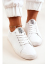 BIG STAR SHOES Adidași Big Star din piele pentru femei - Alb