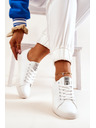 BIG STAR SHOES Adidași Big Star din piele pentru femei - Alb