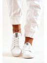 BIG STAR SHOES Adidași Big Star din piele pentru femei - Alb