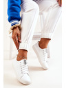 BIG STAR SHOES Adidași Big Star din piele pentru femei - Alb