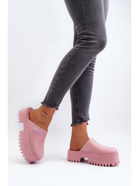 BIG STAR SHOES Papuci pentru femei cu talpă solidă Big Star - roz