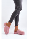 BIG STAR SHOES Papuci pentru femei cu talpă solidă Big Star - roz