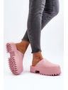 BIG STAR SHOES Papuci pentru femei cu talpă solidă Big Star - roz