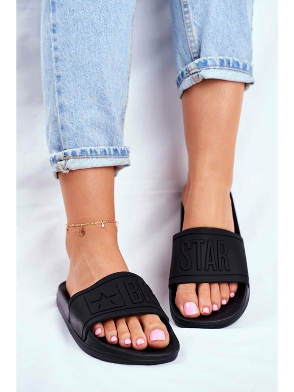 BIG STAR SHOES Papuci de modă pentru femei Big Star - negru