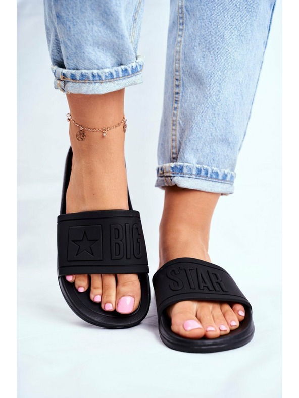 BIG STAR SHOES Papuci de modă pentru femei Big Star - negru