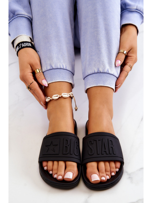 BIG STAR SHOES Papuci de modă pentru femei Big Star - negru