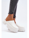 BIG STAR SHOES Papuci pentru femei cu talpă solidă Big Star - alb
