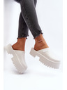 BIG STAR SHOES Papuci pentru femei cu talpă solidă Big Star - alb