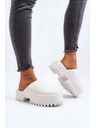 BIG STAR SHOES Papuci pentru femei cu talpă solidă Big Star - alb