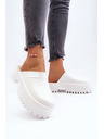 BIG STAR SHOES Papuci pentru femei cu talpă solidă Big Star - alb