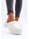 BIG STAR SHOES Papuci pentru femei cu talpă solidă Big Star - alb