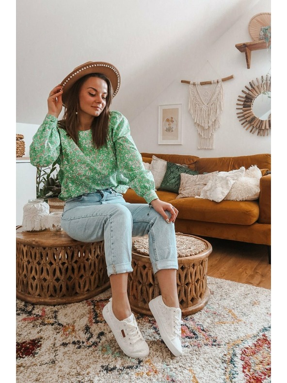 BIG STAR SHOES Papuci de modă pentru femei Big Star - Alb