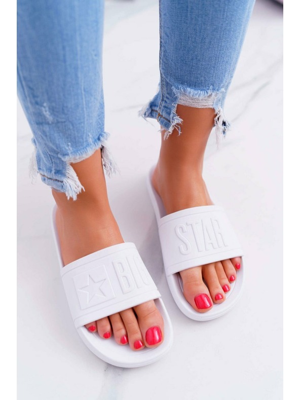 BIG STAR SHOES Papuci de modă pentru femei Big Star - Alb