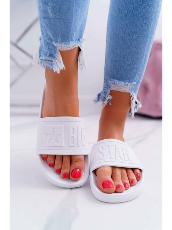 BIG STAR SHOES Papuci de modă pentru femei Big Star - Alb