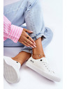 BIG STAR SHOES Adidași joși din piele pentru femei Big Star - alb