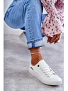 BIG STAR SHOES Adidași joși din piele pentru femei Big Star - alb