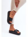 BIG STAR SHOES Papuci din spumă cu platformă pentru femei cu cataramă Big Star Black
