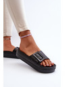 BIG STAR SHOES Papuci din spumă cu platformă pentru femei cu cataramă Big Star Black