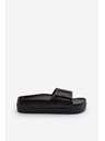 BIG STAR SHOES Papuci din spumă cu platformă pentru femei cu cataramă Big Star Black