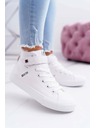 BIG STAR SHOES Adidași din piele cu izolație BIG STAR White Mărime: