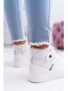 BIG STAR SHOES Adidași din piele cu izolație BIG STAR White Mărime: