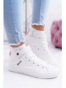 BIG STAR SHOES Adidași din piele cu izolație BIG STAR White Mărime: