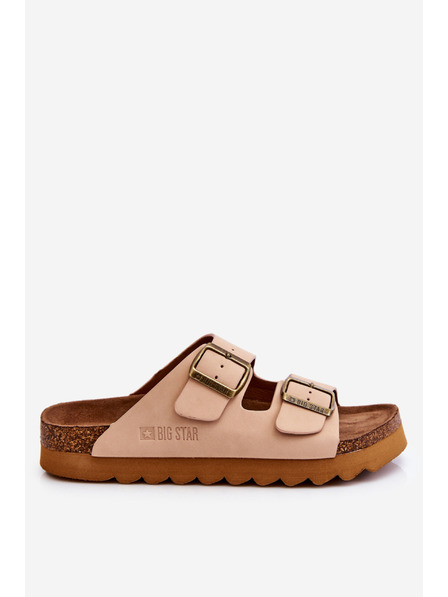 BIG STAR SHOES Papuci clasici pentru femei Big Star LL274478 Bej