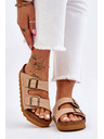 BIG STAR SHOES Papuci clasici pentru femei Big Star LL274478 Bej