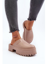 BIG STAR SHOES Papuci cu talpă solidă pentru femei Big Star Bej