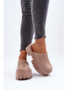 BIG STAR SHOES Papuci cu talpă solidă pentru femei Big Star Bej