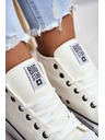 BIG STAR SHOES Adidași Big Star High pentru femei - albi