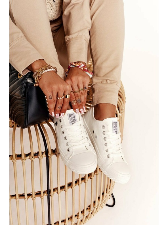 BIG STAR SHOES Antrenori Big Star Classic pentru femei - Alb
