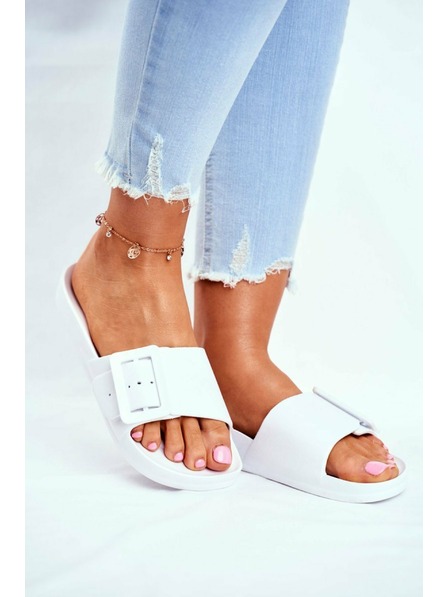 BIG STAR SHOES Papuci eleganți Big Star pentru femei - alb Mărimea: