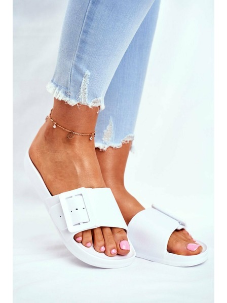 BIG STAR SHOES Papuci eleganți Big Star pentru femei - alb Mărimea: