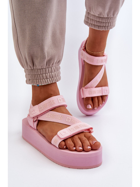 BIG STAR SHOES Sandale cu platformă pentru femei Big Star Pink