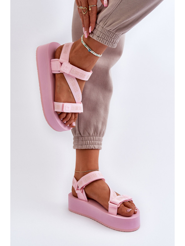 BIG STAR SHOES Sandale cu platformă pentru femei Big Star Pink
