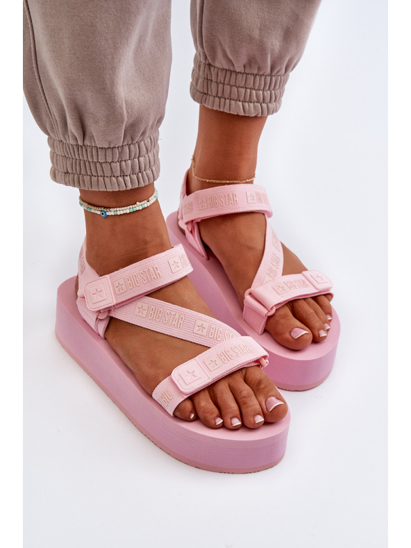 BIG STAR SHOES Sandale cu platformă pentru femei Big Star Pink